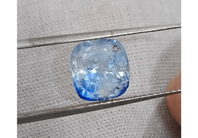 GSI Certified 3.58ct Blue Ceylon Sapphire, Natural untreated Gemstone - SMSGEMS