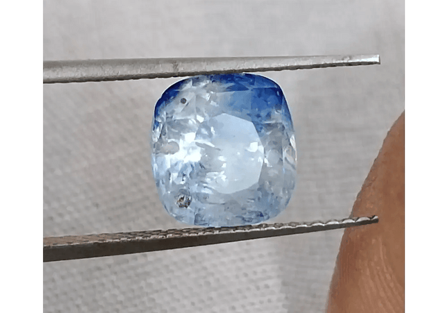 GSI Certified 3.58ct Blue Ceylon Sapphire, Natural untreated Gemstone - SMSGEMS