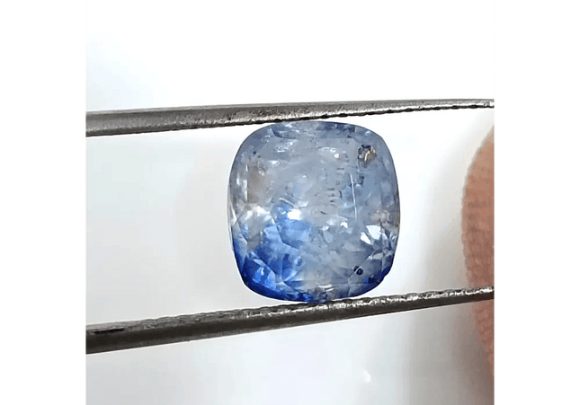 GSI Certified 3.58ct Blue Ceylon Sapphire, Natural untreated Gemstone - SMSGEMS