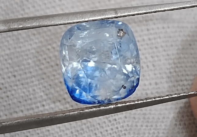GSI Certified 3.58ct Blue Ceylon Sapphire, Natural untreated Gemstone - SMSGEMS