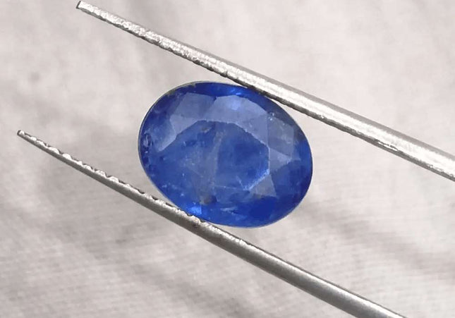 4.15ct Blue Ceylon Sapphire GSI Certified - SMSGEMS