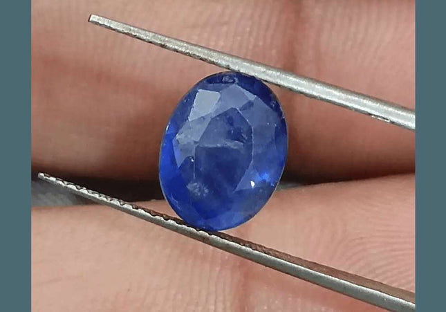 4.15ct Blue Ceylon Sapphire GSI Certified - SMSGEMS
