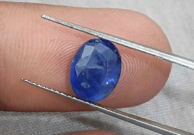 4.15ct Blue Ceylon Sapphire GSI Certified - SMSGEMS