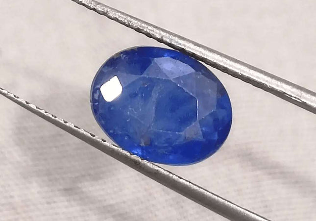 4.15ct Blue Ceylon Sapphire GSI Certified - SMSGEMS