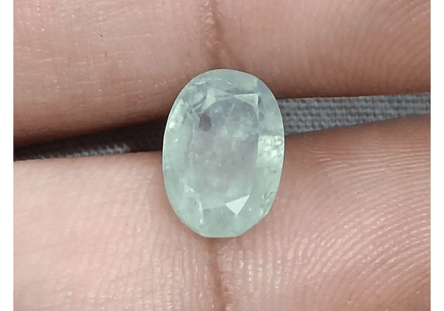 GSI Certified 4.49ct Green Ceylon Sapphire, Natural Untreated Gemstone - SMSGEMS