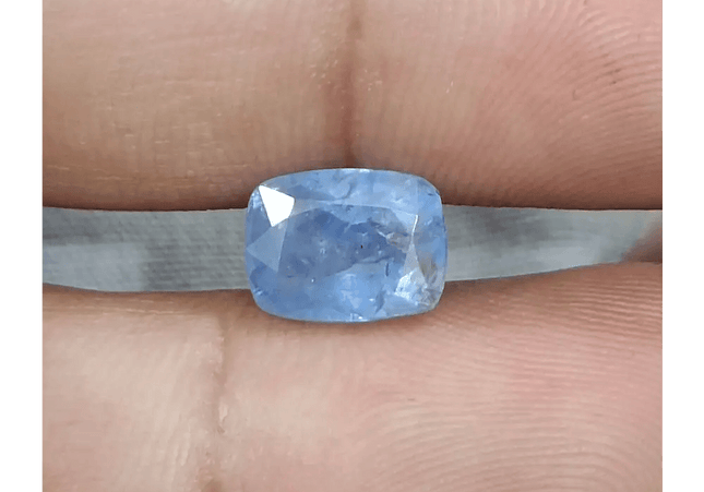 GSI Certified 4.59ct Blue Ceylon Sapphire, Natural untreated Gemstone - SMSGEMS