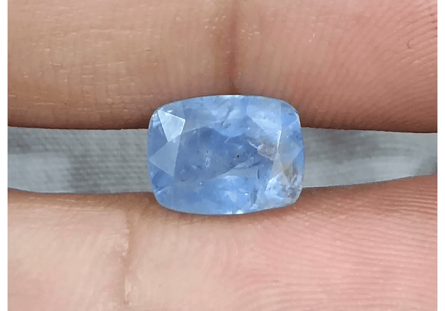 GSI Certified 4.59ct Blue Ceylon Sapphire, Natural untreated Gemstone - SMSGEMS