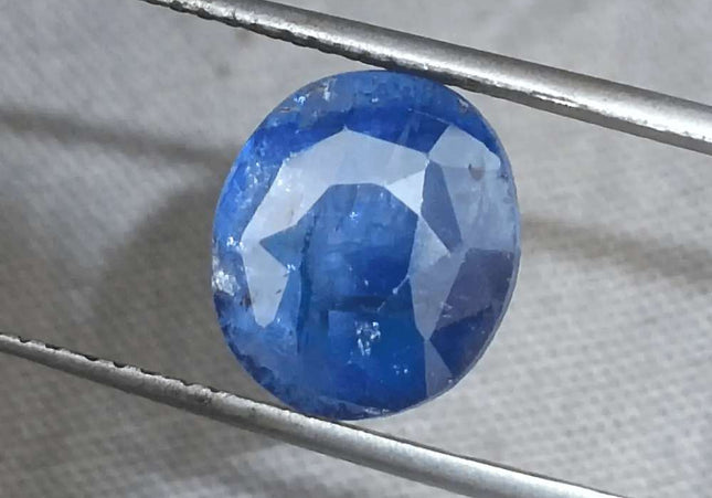 GSI Certified 5.68ct Deep Blue Sapphire - SMSGEMS