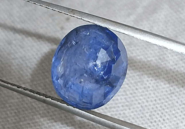 GSI Certified 5.68ct Deep Blue Sapphire - SMSGEMS