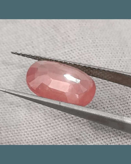 IGI Certified 3.29ct Padparadscha Sapphire, Natural Heated Gemstone - SMSGEMS