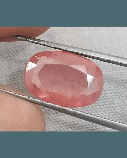 IGI Certified 3.29ct Padparadscha Sapphire, Natural Heated Gemstone - SMSGEMS