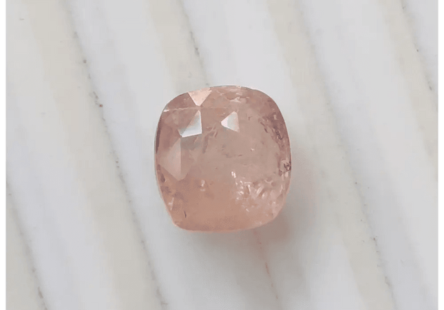 IGI Certified 5.44ct Padparadscha Cushion Cut Ceylon Sapphire, Natural Earth Mined untreated Gemstone - SMSGEMS