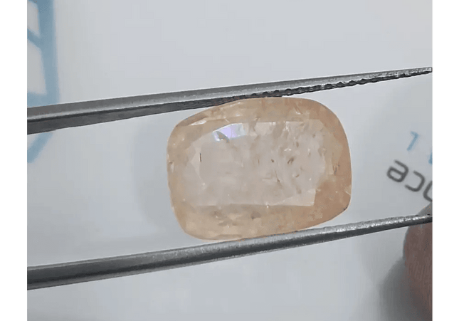 IGI Certified 6.38ct Padparadscha Sapphire, Natural Untreated Gemstone - SMSGEMS