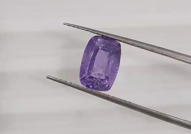 Certified 2.10ct Purplish Blue Sapphire.