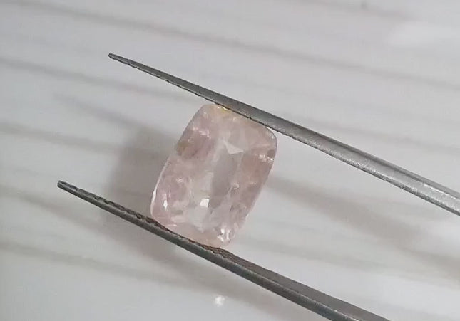 IGI Certified 3.65ct Natural Untreated Padparadscha Sapphire.