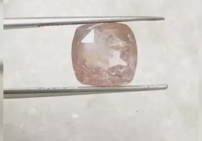 IGI Certified 4.66ct Unheated Natural Padparadscha Sapphire.