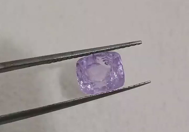 2.06ct Lavender Color Ceylon Sapphire , 100% Natural Untreated Gemstone