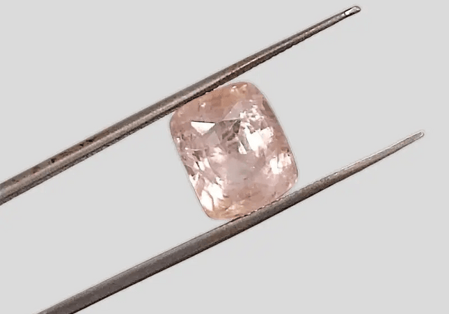 Rare Big Size! 7.08ct IGI Certified Padparadscha Cushion Cut Ceylon Sapphire, Natural Earth Mined untreated Gemstone - SMSGEMS