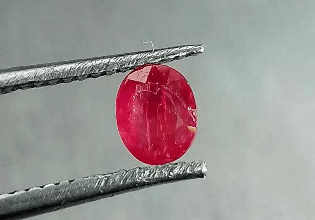 0.59ct Burmese Ruby, 100% Natural Untreated Gem - SMSGEMS 