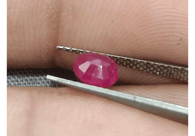 65ct Mozambique Ruby Natural Untreated Gemstone - SMSGEMS 