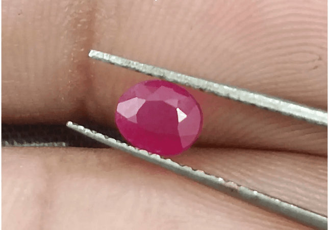 65ct Mozambique Ruby Natural Untreated Gemstone - SMSGEMS 
