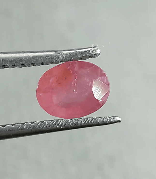 Natural Untreated Ruby 0.70ct Oval Gem Africa - SMSGEMS 