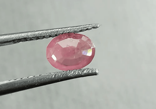 Natural Untreated Ruby 0.70ct Oval Gem Africa - SMSGEMS 