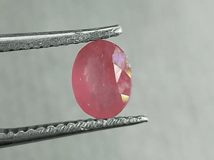 Natural Untreated Ruby 0.70ct Oval Gem Africa - SMSGEMS 