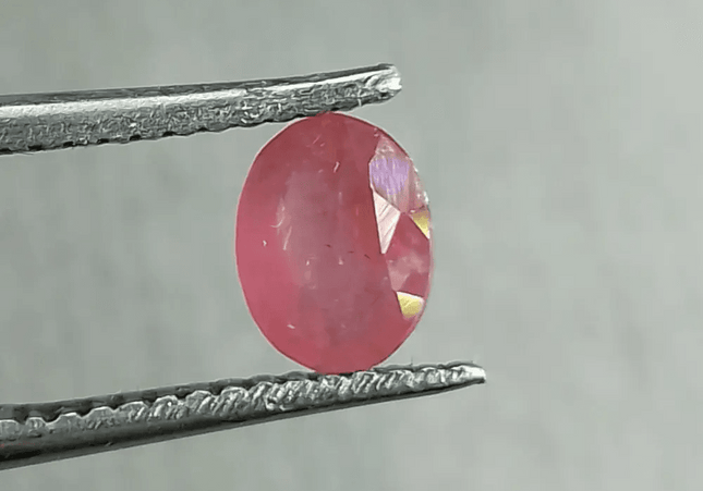 Natural Untreated Ruby 0.70ct Oval Gem Africa - SMSGEMS 