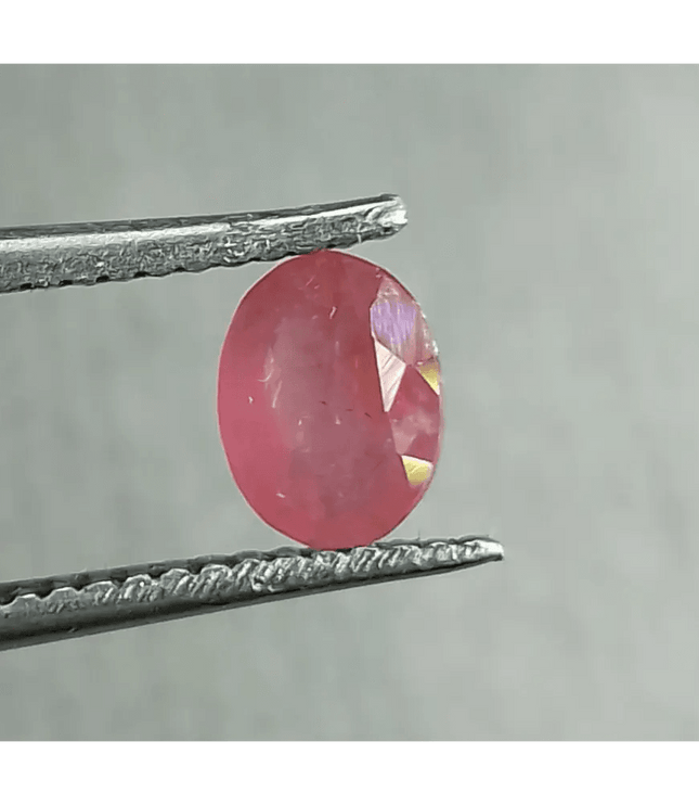Natural Untreated Ruby 0.70ct Oval Gem Africa - SMSGEMS 
