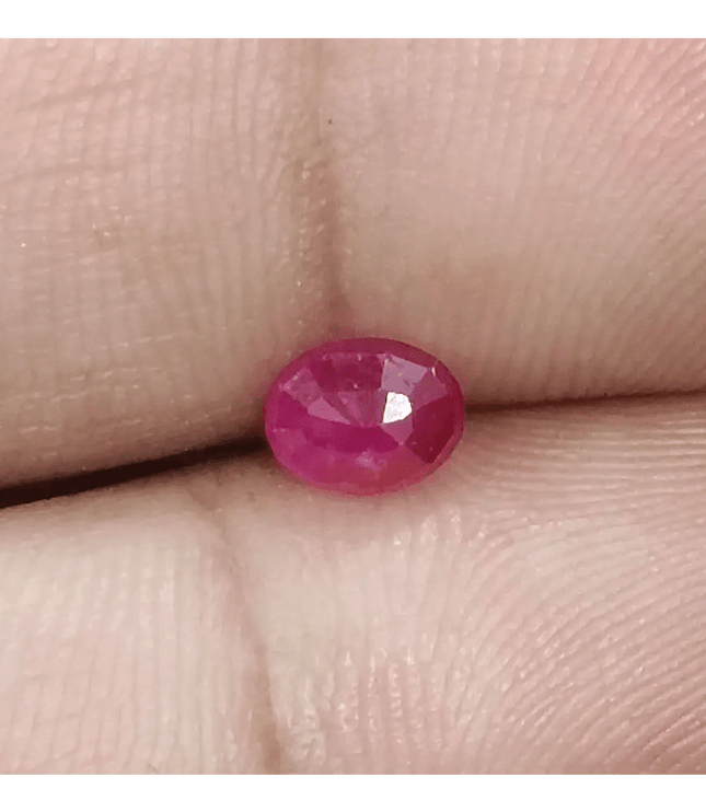 0.71ct Mozambique Ruby, Natural Untreated Gemstone - SMSGEMS 