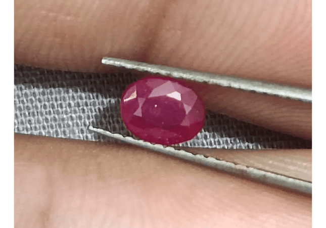 0.71ct Mozambique Ruby, Natural Untreated Gemstone - SMSGEMS 