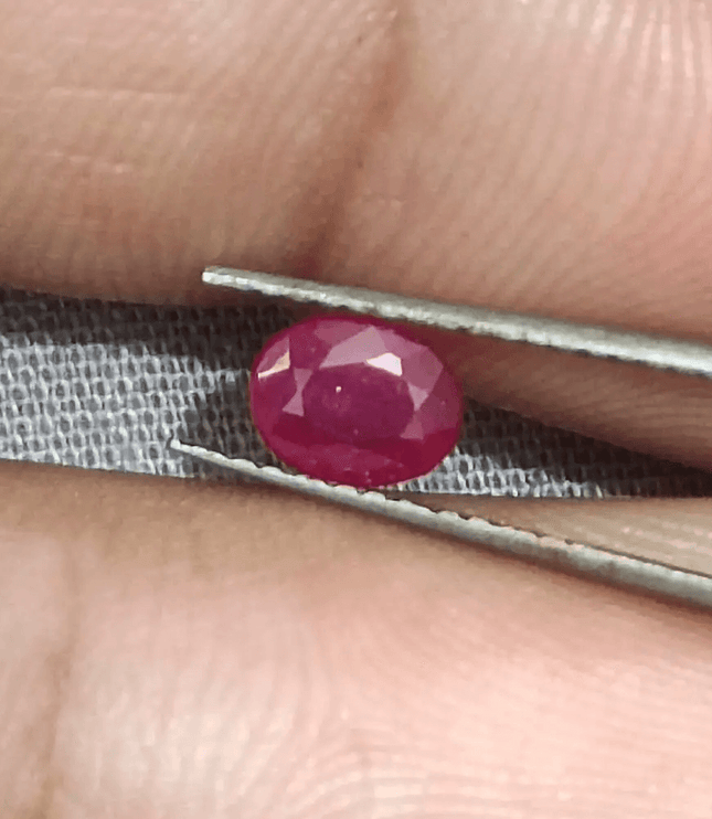 0.71ct Mozambique Ruby, Natural Untreated Gemstone - SMSGEMS 