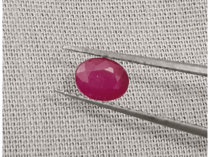 0.71ct Mozambique Ruby, Natural Untreated Gemstone - SMSGEMS 