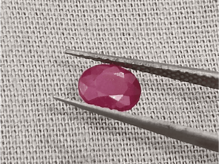 0.71ct Mozambique Ruby, Natural Untreated Gemstone - SMSGEMS 