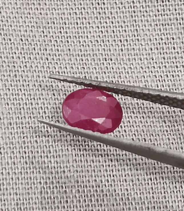 0.71ct Mozambique Ruby, Natural Untreated Gemstone - SMSGEMS 