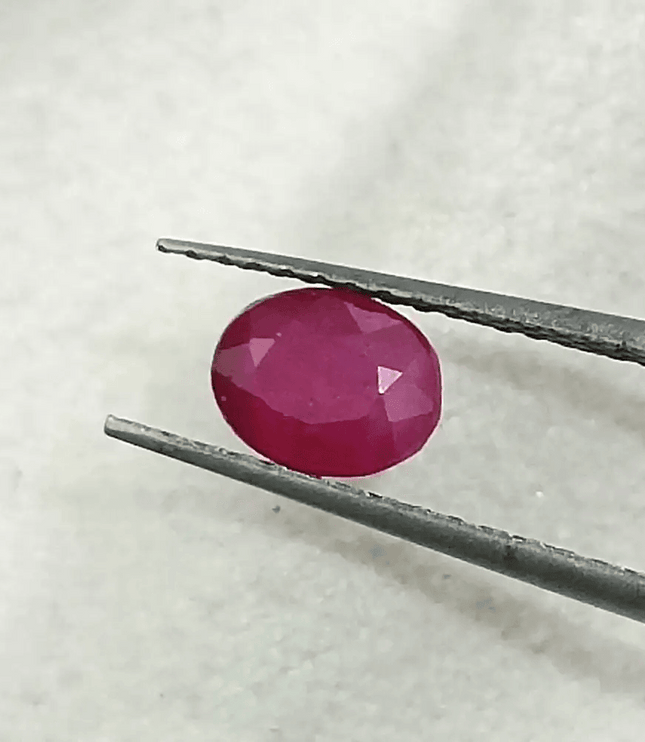 0.71ct Mozambique Ruby, Natural Untreated Gemstone - SMSGEMS 