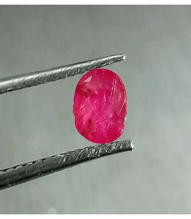 0.76ct Burmese Ruby, 100% Natural Untreated Gem - SMSGEMS 