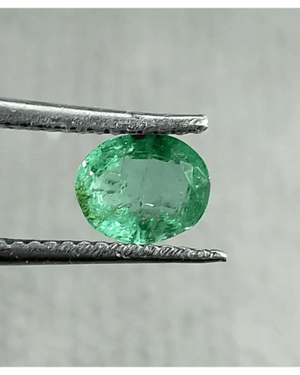 0.80ct Zambian Emerald, 100% Natural Gem - SMSGEMS 