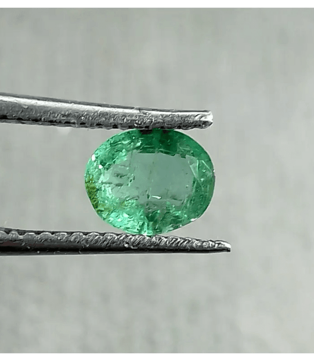 0.80ct Zambian Emerald, 100% Natural Gem - SMSGEMS 