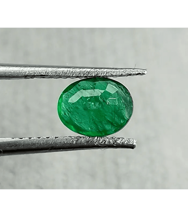 0.80ct Deep Green Emerald, 100% Natural Gem - SMSGEMS 