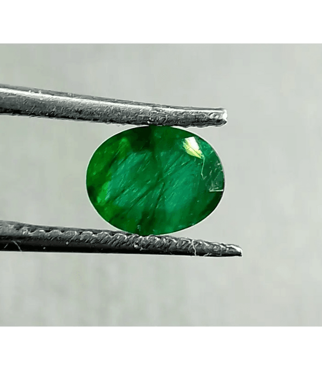 0.80ct Deep Green Emerald, 100% Natural Gem - SMSGEMS 