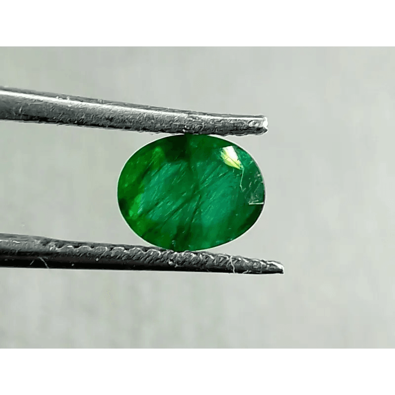 0.80ct Deep Green Emerald, 100% Natural Gem - SMSGEMS 