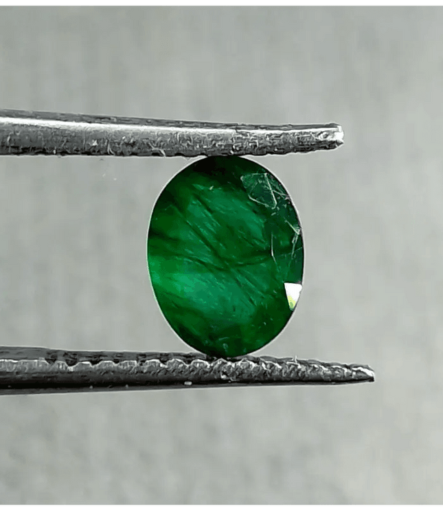 0.80ct Deep Green Emerald, 100% Natural Gem - SMSGEMS 