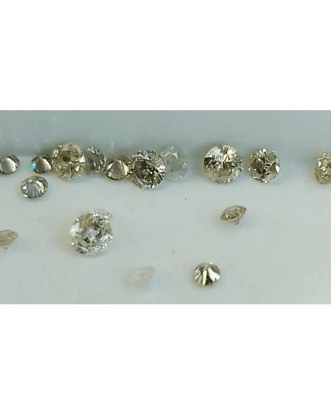 0.91ct faint to Fancy light Color natural untreated Diamond Parcel. - SMSGEMS 