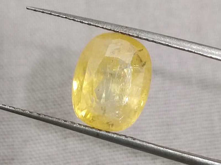 Yellow Sapphire 4.16ct Certified Natural unheated Loose Gemstone