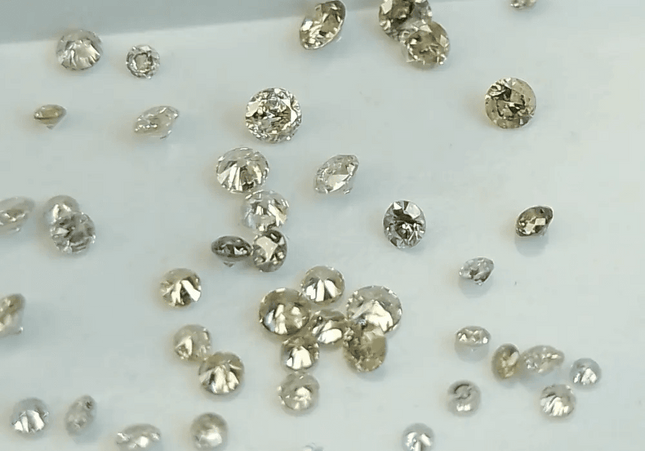 1.03ct faint to Fancy light Color natural untreated Diamond Parcel. - SMSGEMS 