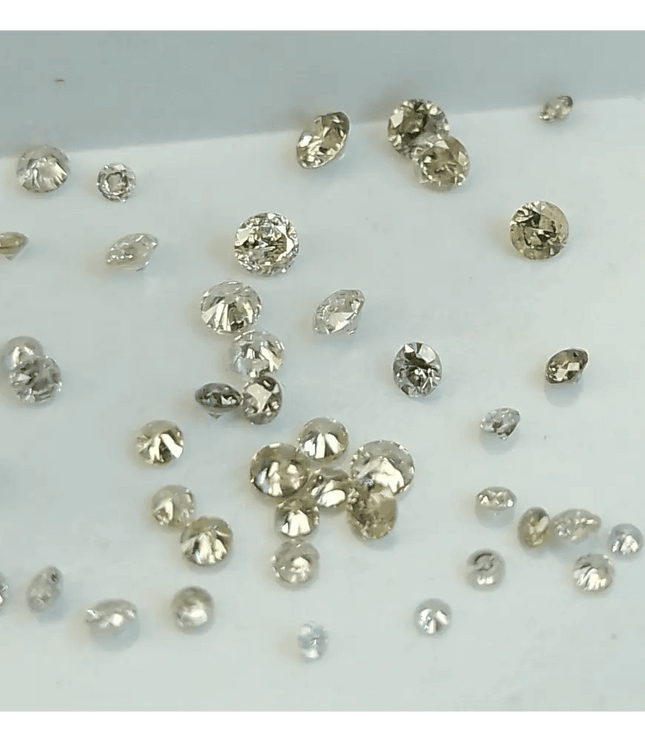 1.03ct faint to Fancy light Color natural untreated Diamond Parcel. - SMSGEMS 
