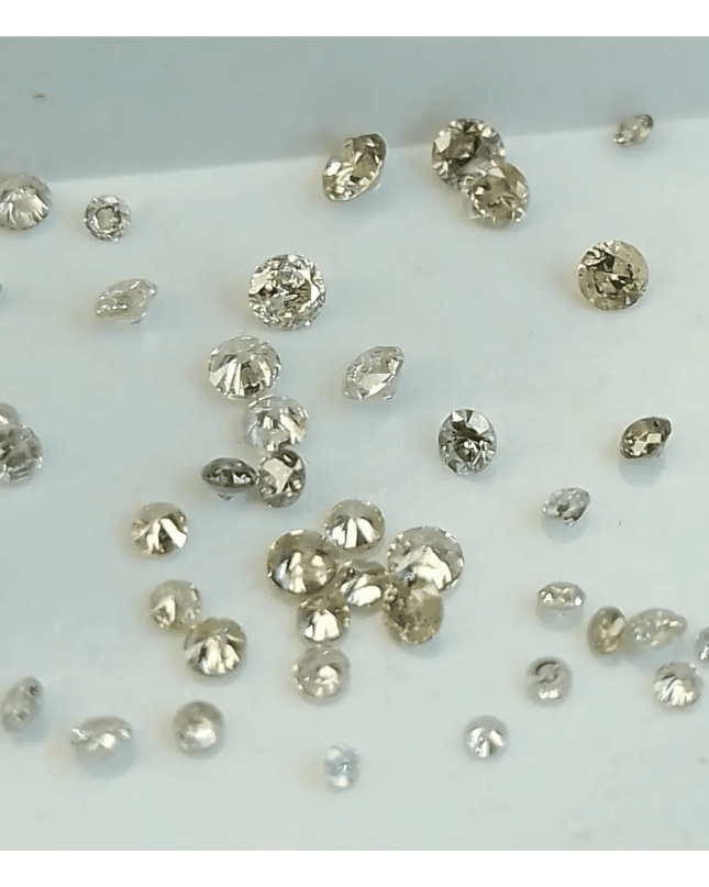 1.03ct faint to Fancy light Color natural untreated Diamond Parcel. - SMSGEMS 