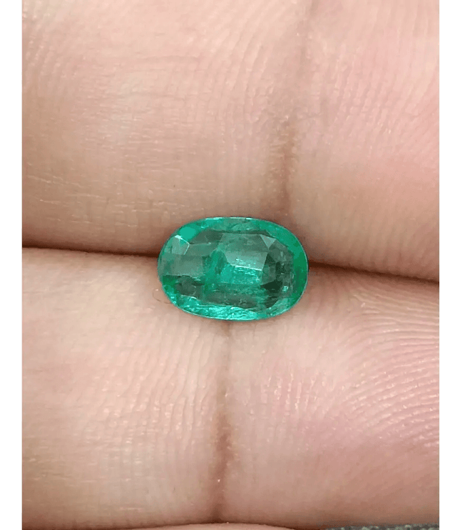 1.06ct Beautiful Zambian Emerald, Natural Emerald - SMSGEMS 